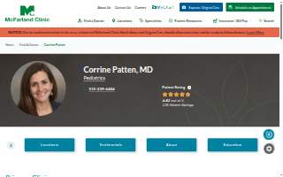 Corrine Patten, MD website
