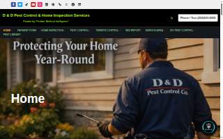 D & D Pest Control website
