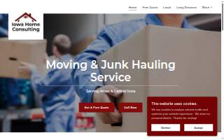 IHC Moving & Junk Hauling Service website