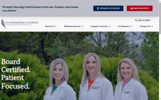 Iowa Dermatology Consultants website