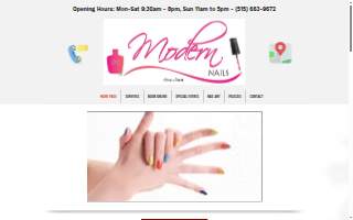 Modern Nails website