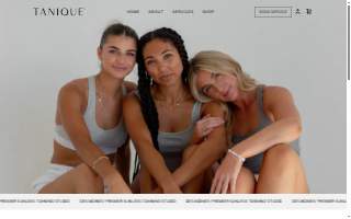 Tanique | Custom Spray Tanning of Ames website