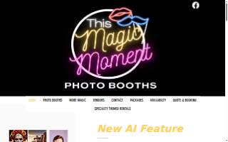 This Magic Moment Photo Booths website