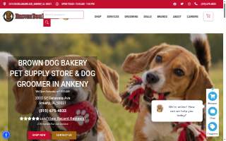 Brown Dog Bakery website