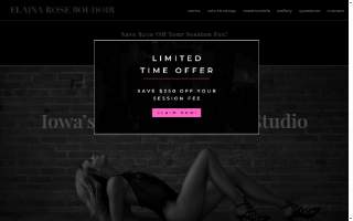 Elaina Rose Boudoir website
