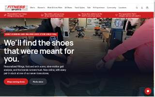 Fitness Sports - Running & Walking Shoe Store website