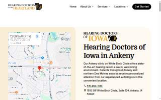 Hearing Doctors of Iowa website