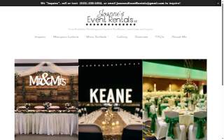 Joanne's Event Rentals LLC of Ankeny website