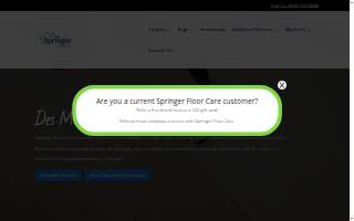 Springer Floor Care of Des Moines website