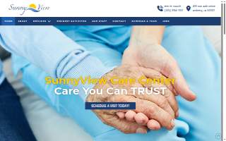 Sunny View Care Center website