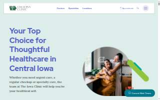 The Iowa Clinic Dermatology - Ankeny Campus website