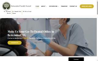 Bettendorf Family Dental website