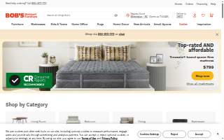 Bob's Discount Furniture and Mattress Store of Bettendorf website