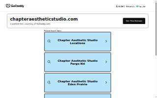 Chapter Aesthetic Studio website
