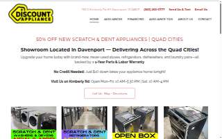 Discount Appliance Davenport website