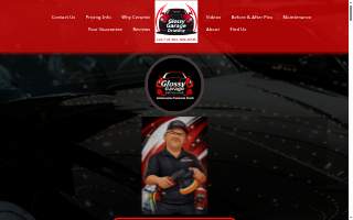 Glossy Garage Detailing website