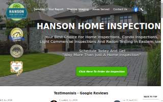 Hanson Home Inspections LLC website