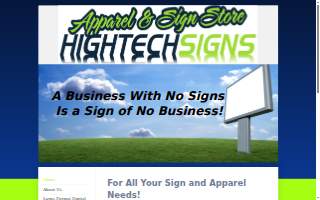 Hightech Signs website