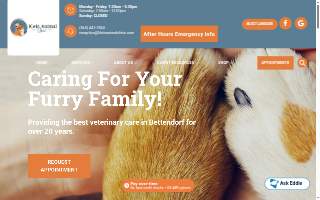 Klein Animal Clinic website