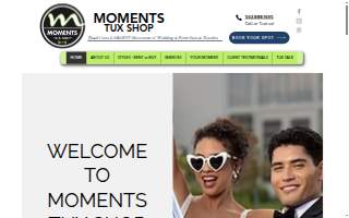 Moments Tux Shop website