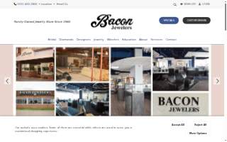 Bacon Jewelers website