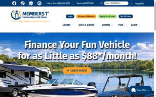 MEMBERS1st Community Credit Union website