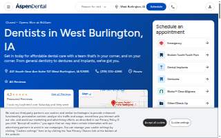 Aspen Dental - West Burlington website