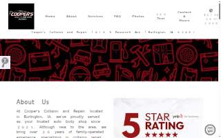 Cooper's Collision and Repair website