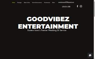 GoodvibeZ Entertainment website
