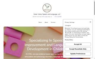 Cedar Valley Speech and Language website