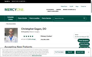 Christopher Eagan, DO website
