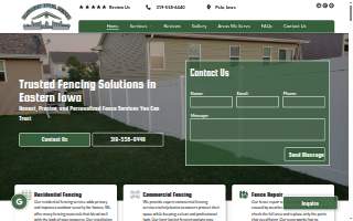 Eastern Iowa Fence & More website