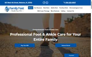 Family Foot Health Care PLC of Cedar Falls website