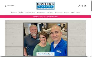 Fosters Mattress website