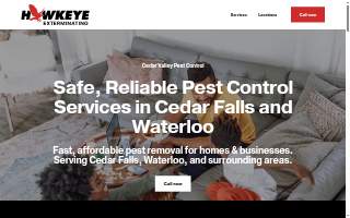 Hawkeye Exterminating, LLC website