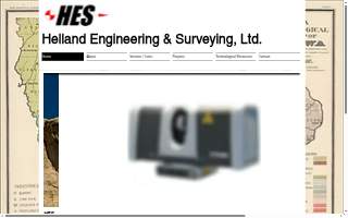 Helland Engineering-Surveying website