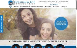 Holahan & Boe Orthodontics website