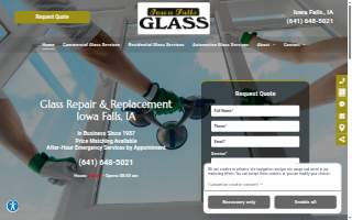 Iowa Falls Glass website