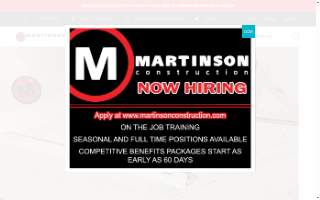 Martinson Construction Co website