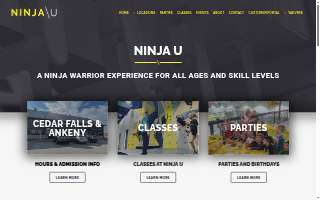 Ninja U - Ninja Warrior Obstacle Training Gym website