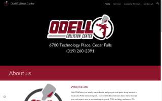 Odell Collision Center website