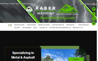 Raber Roofing Systems LLC of Cedar Falls website