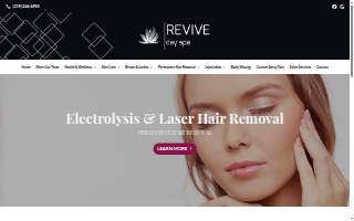 Revive Day Spa website
