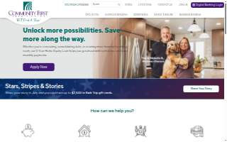 Community 1st Credit Union website