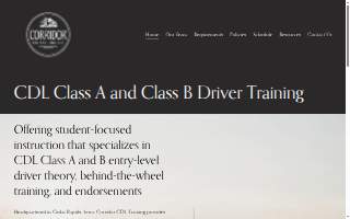 Corridor CDL Training website