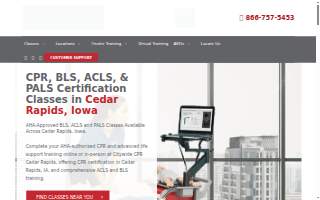 CPR Cedar Rapids website