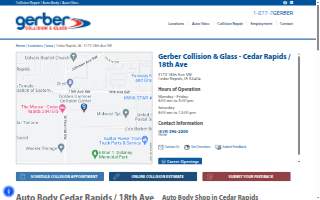 Gerber Collision & Glass of Cedar Rapids website