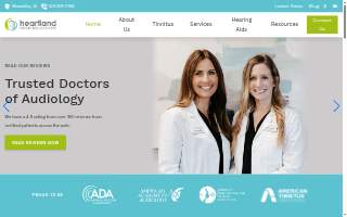 Heartland Hearing Center website