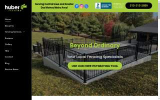 Huber Fencing website