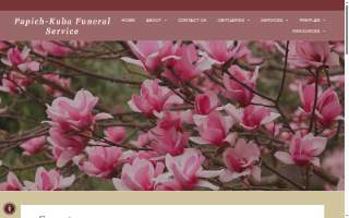 Papich-Kuba Funeral Service website